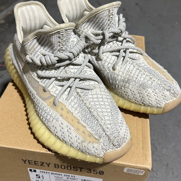 Yeezy 350 Sneakers in Gray and Cream - Picture 1 of 6